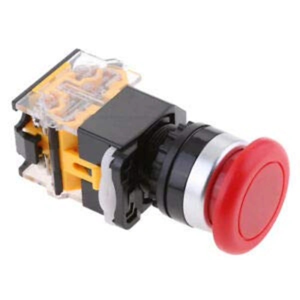 زر ضاغط لحظي أحمر LA38 (22 مم) / LA38-11M Momentary Red Push Button (22mm)