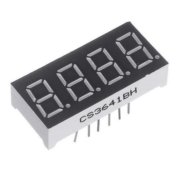 سيفن سيجمنت رباعي كومن انود / LED 7 SEGMENT 4 DIGIT DISPLAY 0.56-INCH COMMON ANODE