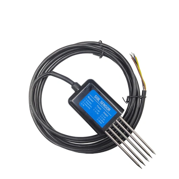 حساس التربة RS485 متعدد الوظائف / RS485 Soil Temperature Humidity Moisture Conductivity EC PH 4 in 1 Sensor
