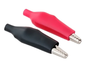 مشبك تمساح متوسط الحجم / Crocodile Clip MEDUIM black ,red