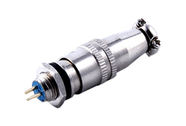 موصل معدني عالي الجودة بقطر 8 مم / XS8JK 8mm Metal Connector Adapter Male & Female 2Pin