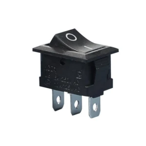 مفتاح متأرجح اسود اللون (تشغيل - إيقاف) 3 دبابيس / kcd1 (on-off) 15*21   3 pin SPDT 250V/6A Rocker Switch