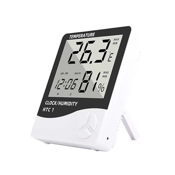 جهاز قياس درجة الحرارة والرطوبة عالي الدقة HTC-1 / HTC-1 High-Precision Indoor Temperature and Humidity Monitor