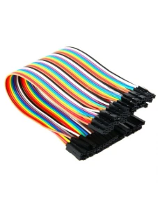 40 قطعة من الأسلاك (الجمبرز) بطول 20 سم، من أنثى إلى أنثى / 20cm Female to Female jumper wires 40pcs