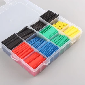 مجموعة أنابيب الانكماش الحراري / HEAT SHRINK TUBING  530PCS INSULATION SHRINKABLE TUBE ASSORTMENT ELECTRONIC KIT COLORFUL SET