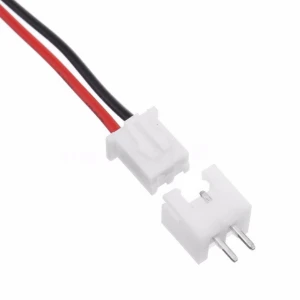 موصل مع قاعده بورد بدبوسين بطول 15سم  / 2 Pin 1 Set Mini Micro JST XH 2.54mm 2 Pin Connector Plug With Wires 15cm