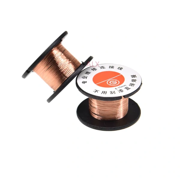 سلك نحاس معزول / Enameled Copper Magnet Wire 0.10mm Small