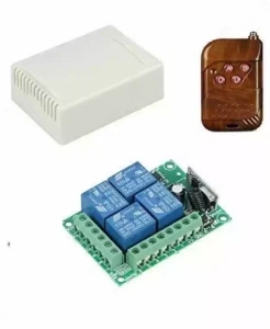 وحدة تحكم ريله رباعيه / Wireless Remote Control Switch 433MHz 12V 4CH Channel Relay RF